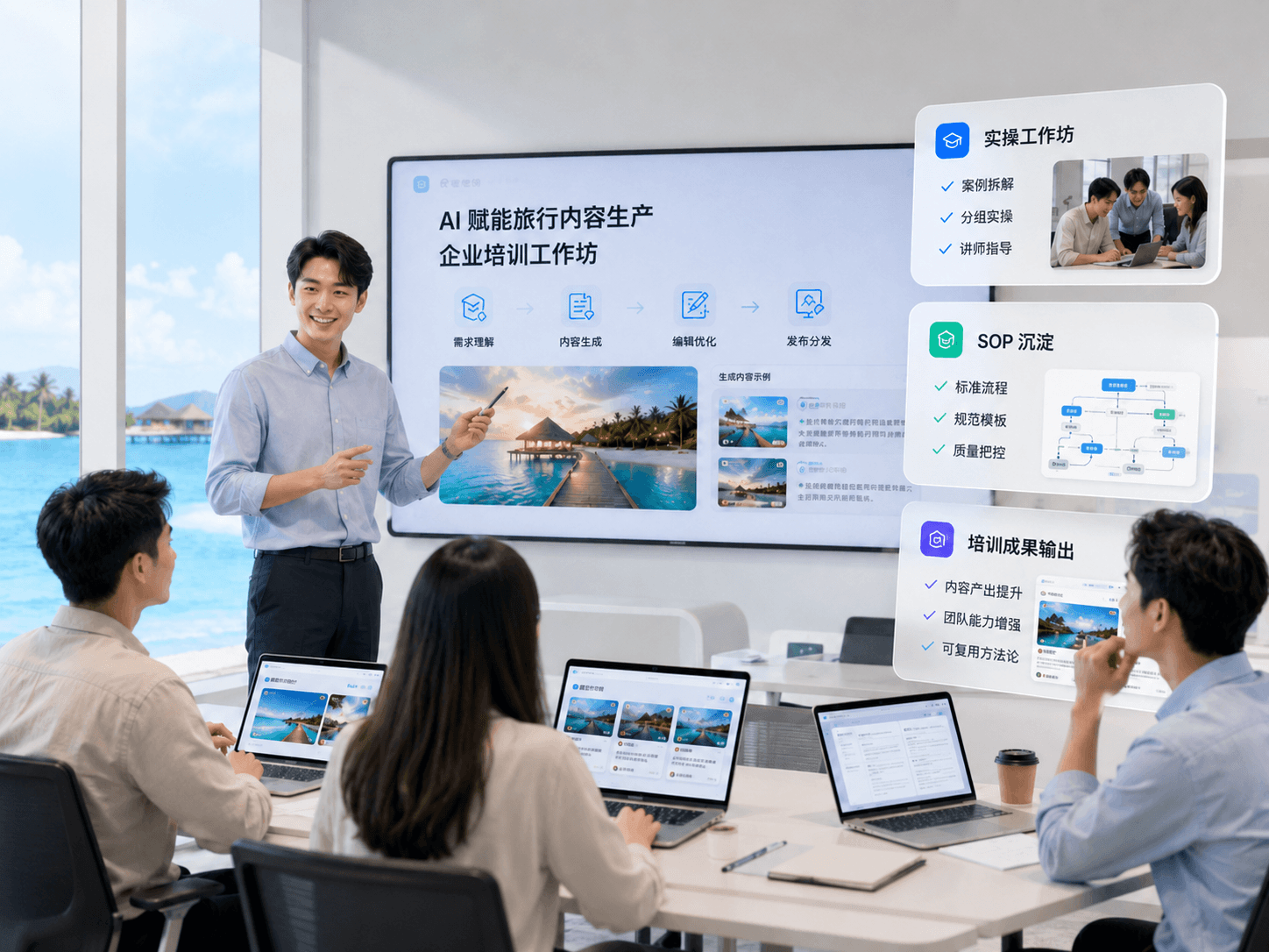 企业培训工作坊场景示意图